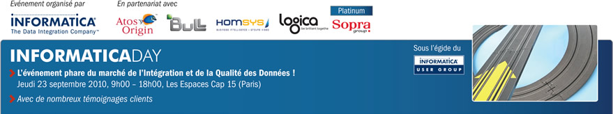 Informatica Day Paris - 23 septembre 2010